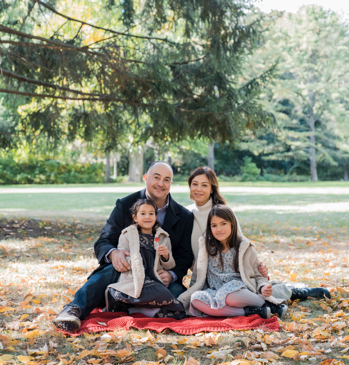 Oakville family photography in park
