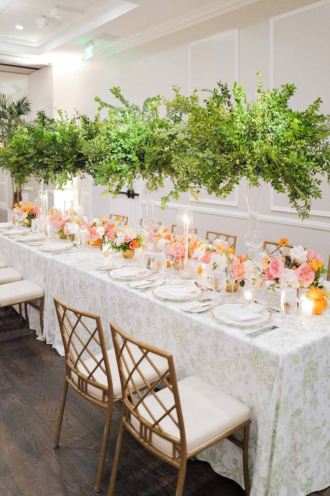 wedding design greenery pink and white flowers green floral anna caroline weddings
