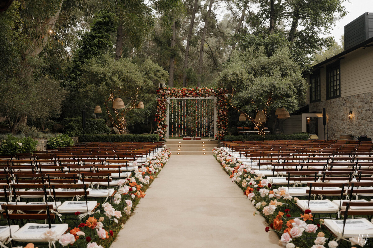 Faye-Fern-Creative-Calamigos-Ranch-Indian-Wedding-Floral-Arch-And-Aisle