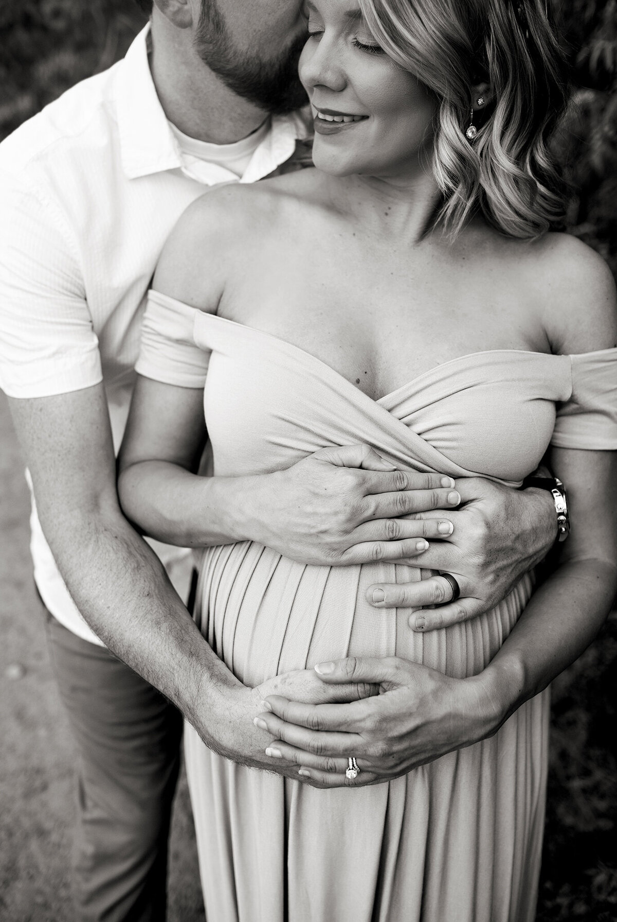 maternity photo couple denver