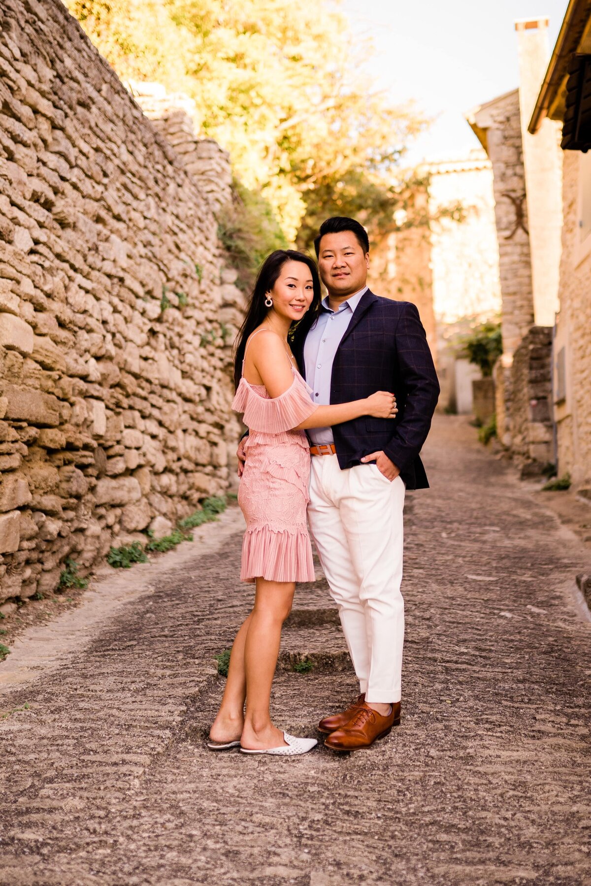 bastide gordes wedding photographer provence engagement photo shoot