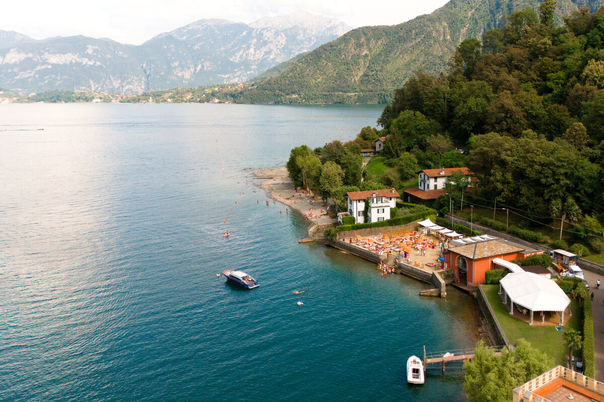Lake Como Wedding Beach Party at @villaerba_antica_gastel Alejandra Poupel9