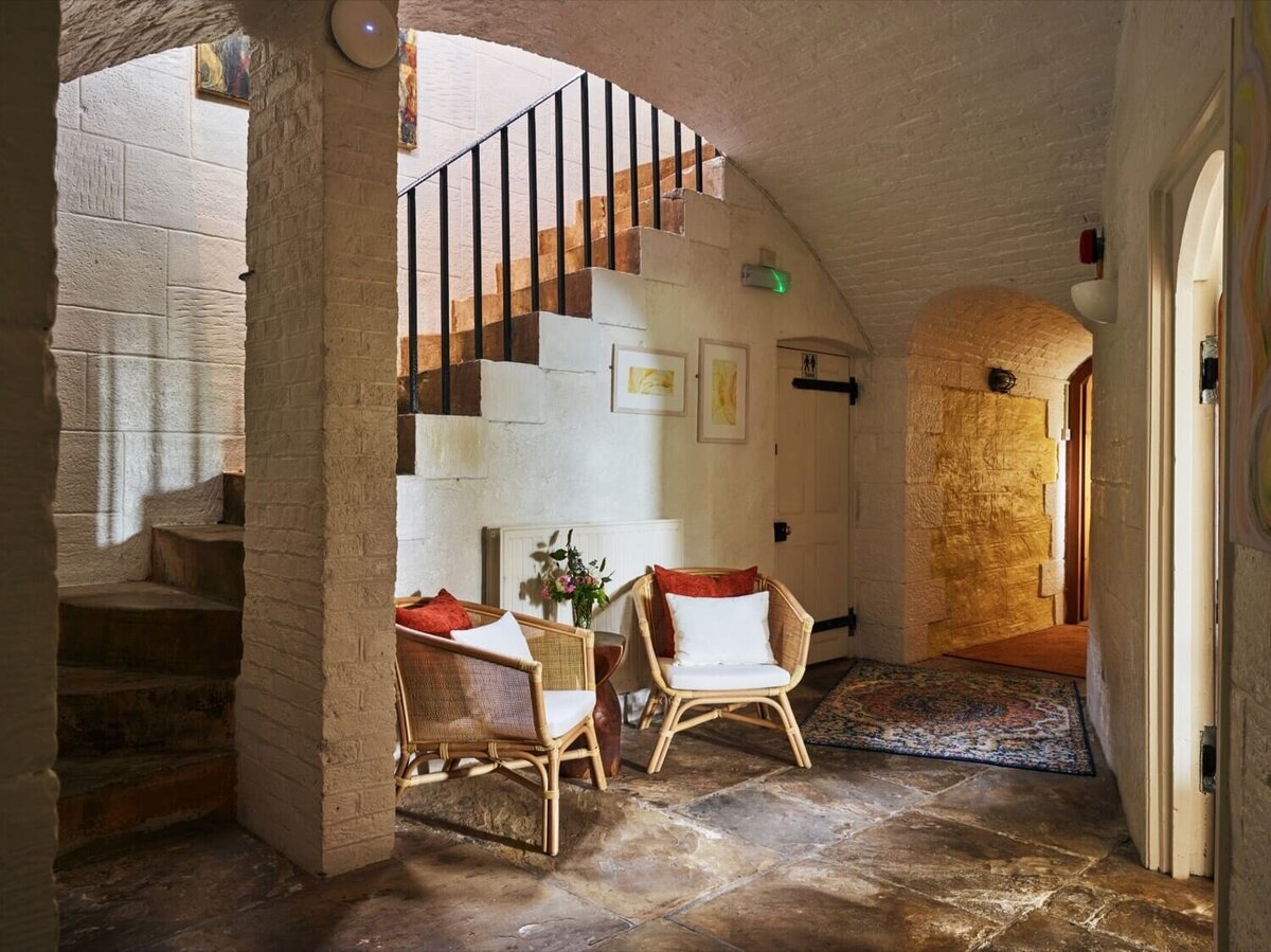 The hallway outside the bedrooms at the fort