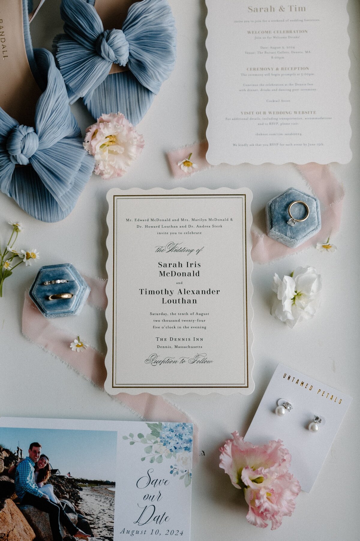 wedding flat lay