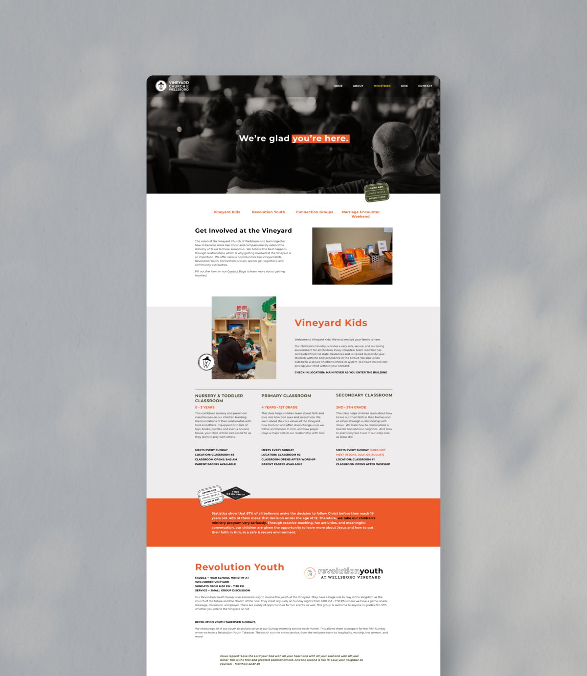 website longer shot mockup