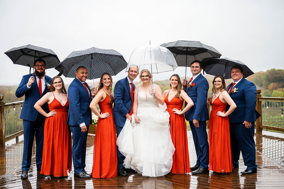 raining Wedding Photography Springfield MO