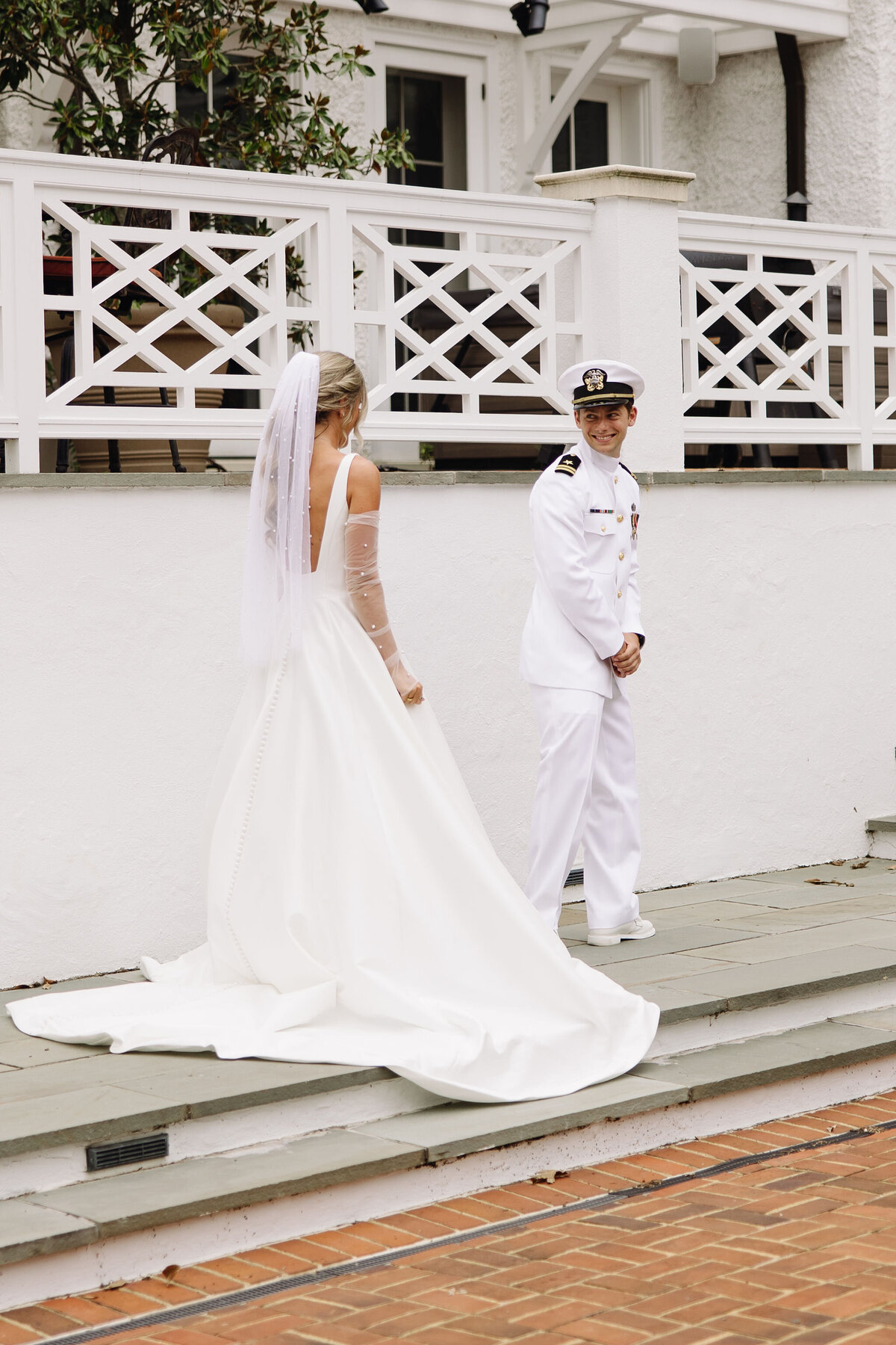 Bride and Groom Portraits by Virginia Wedding Photographer