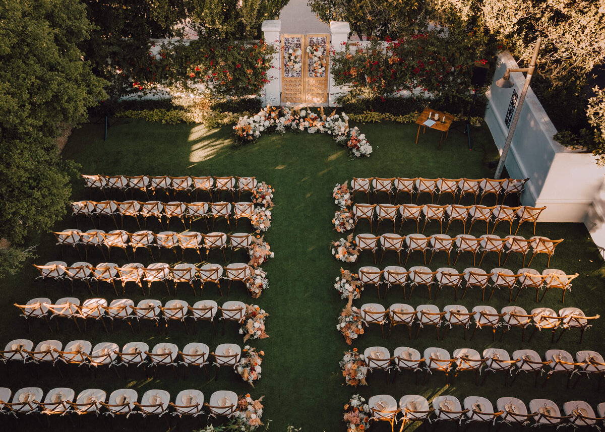 outdoor wedding ceremony set up arizona