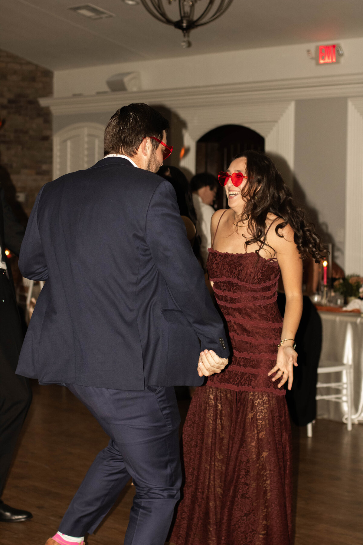 candid wedding dance floor photo
