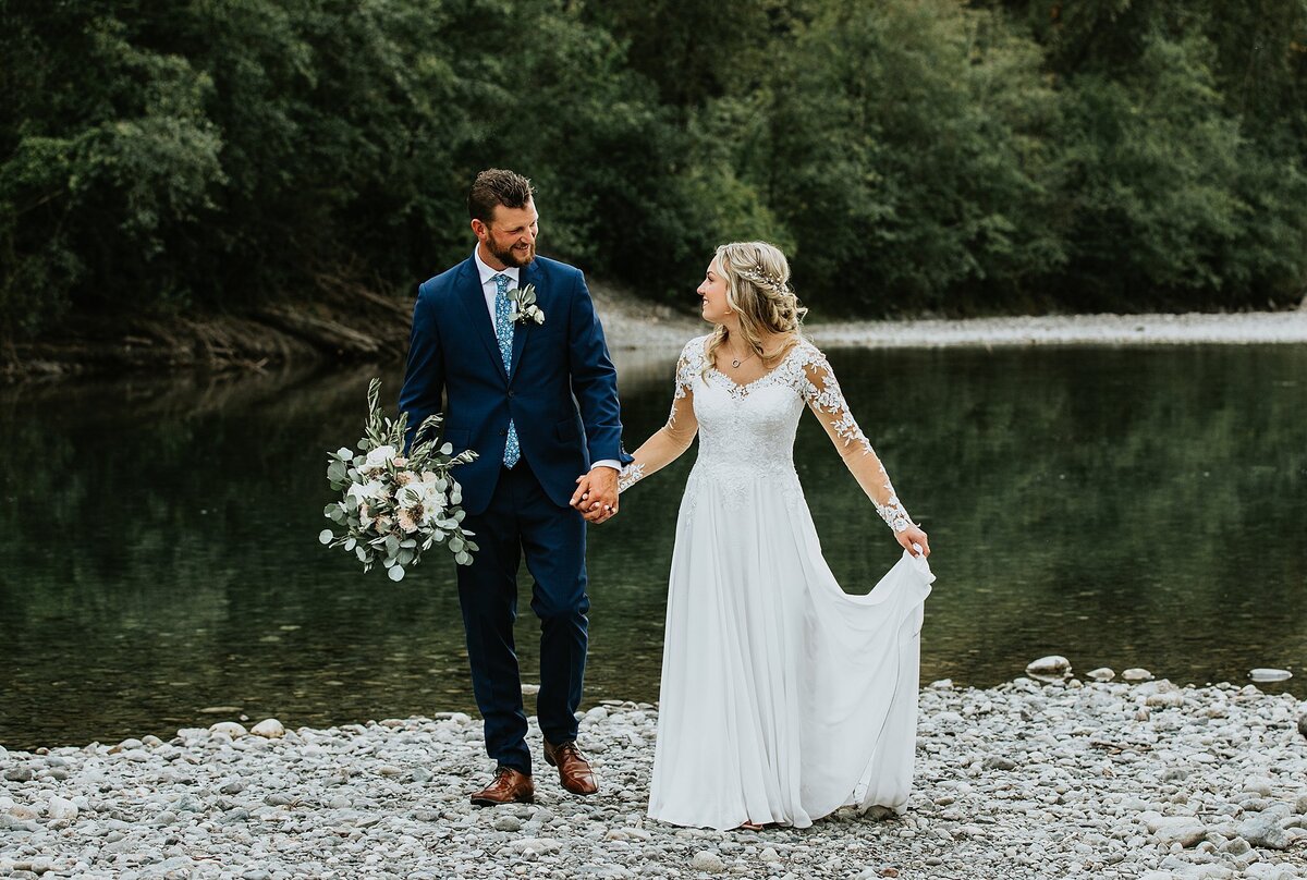 Bridal couple on the beach