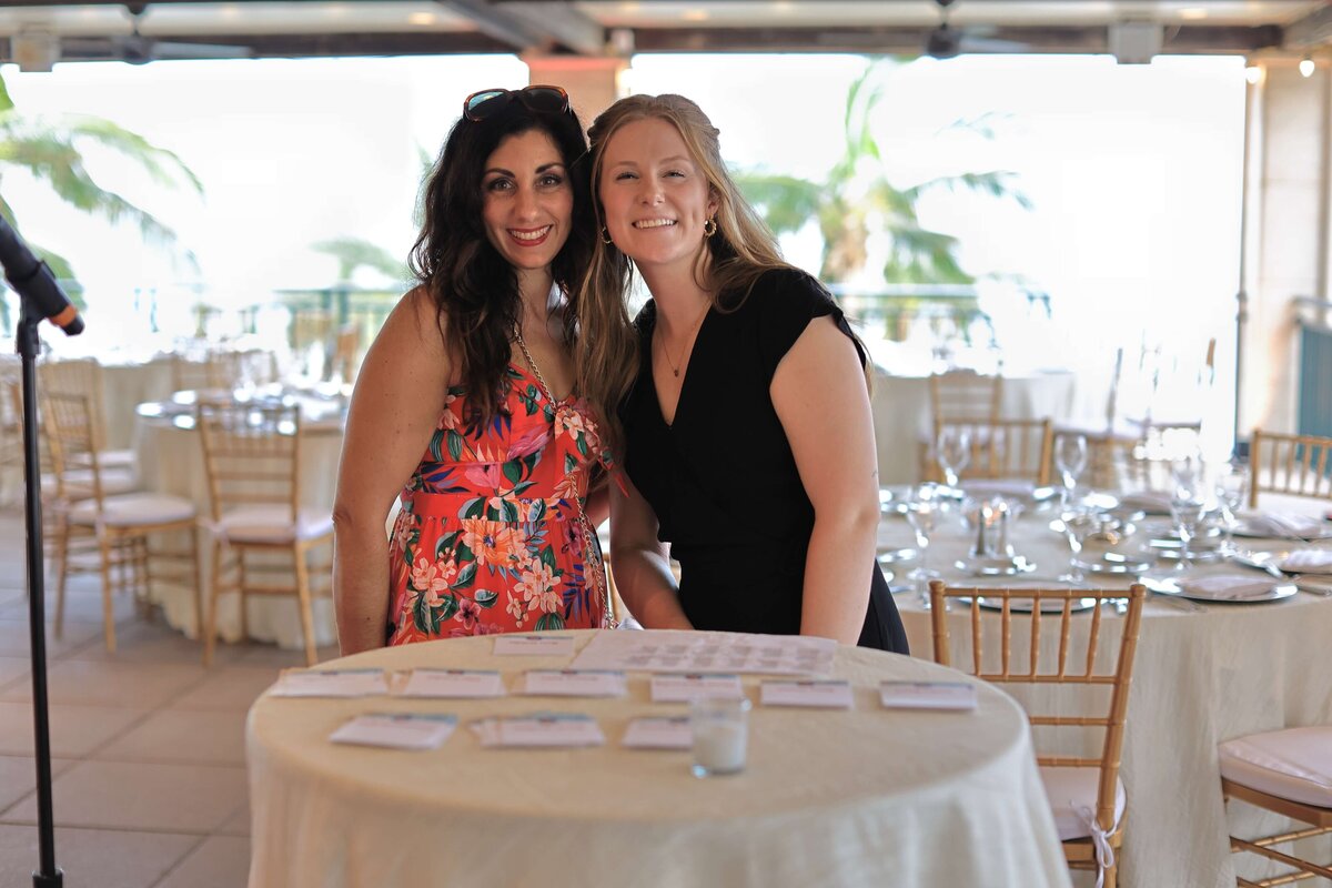 Erin Dimitriou and Michaela Ebersole at corporate event in Sarasota, Florida