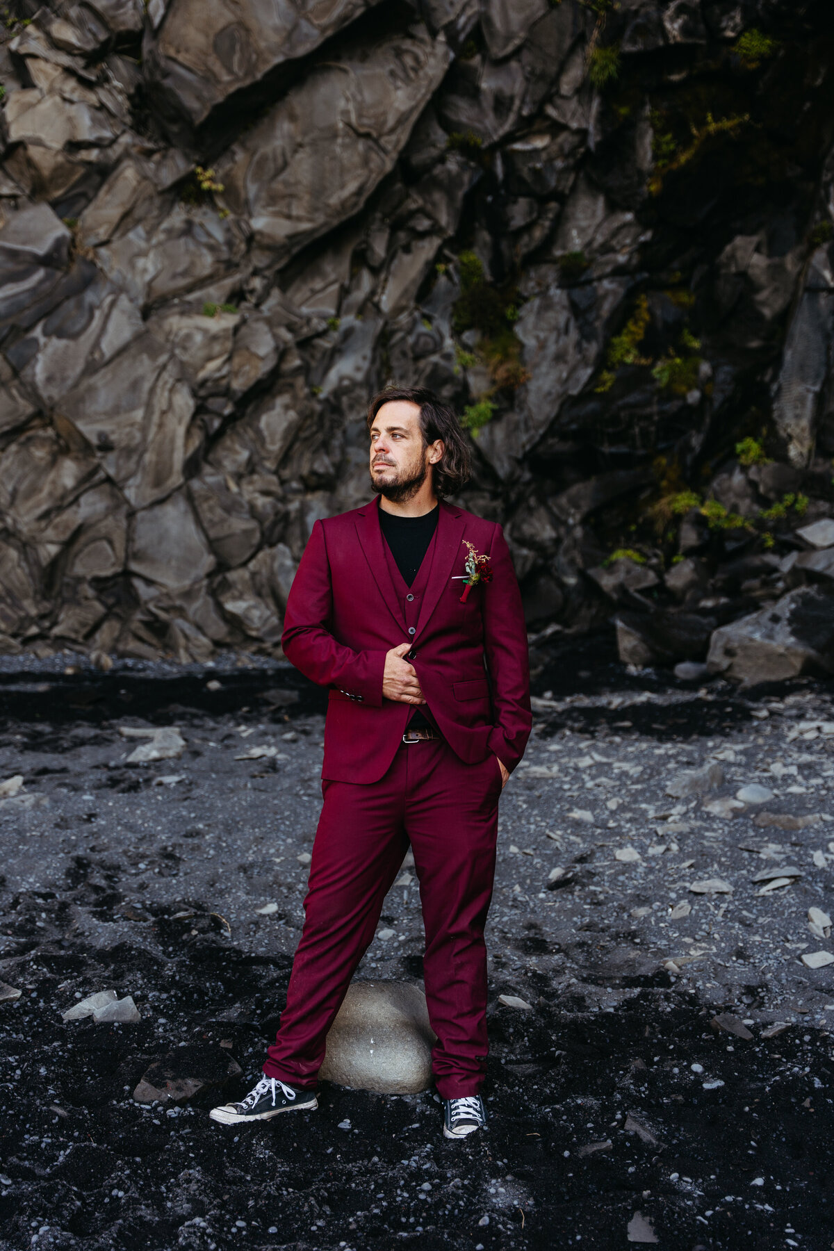 REYNISFJARA Iceland Elopement -52