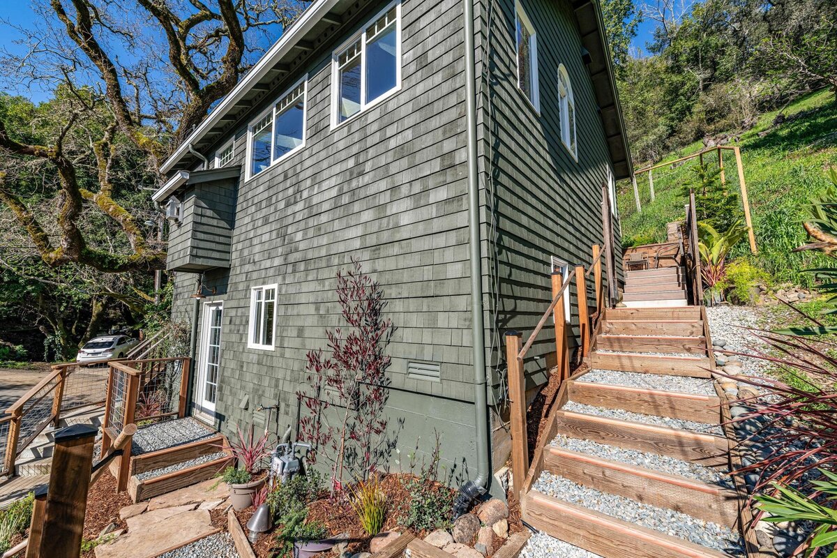 exterior-of-green-shingled-cottage-for-sale-in-marin-county-california