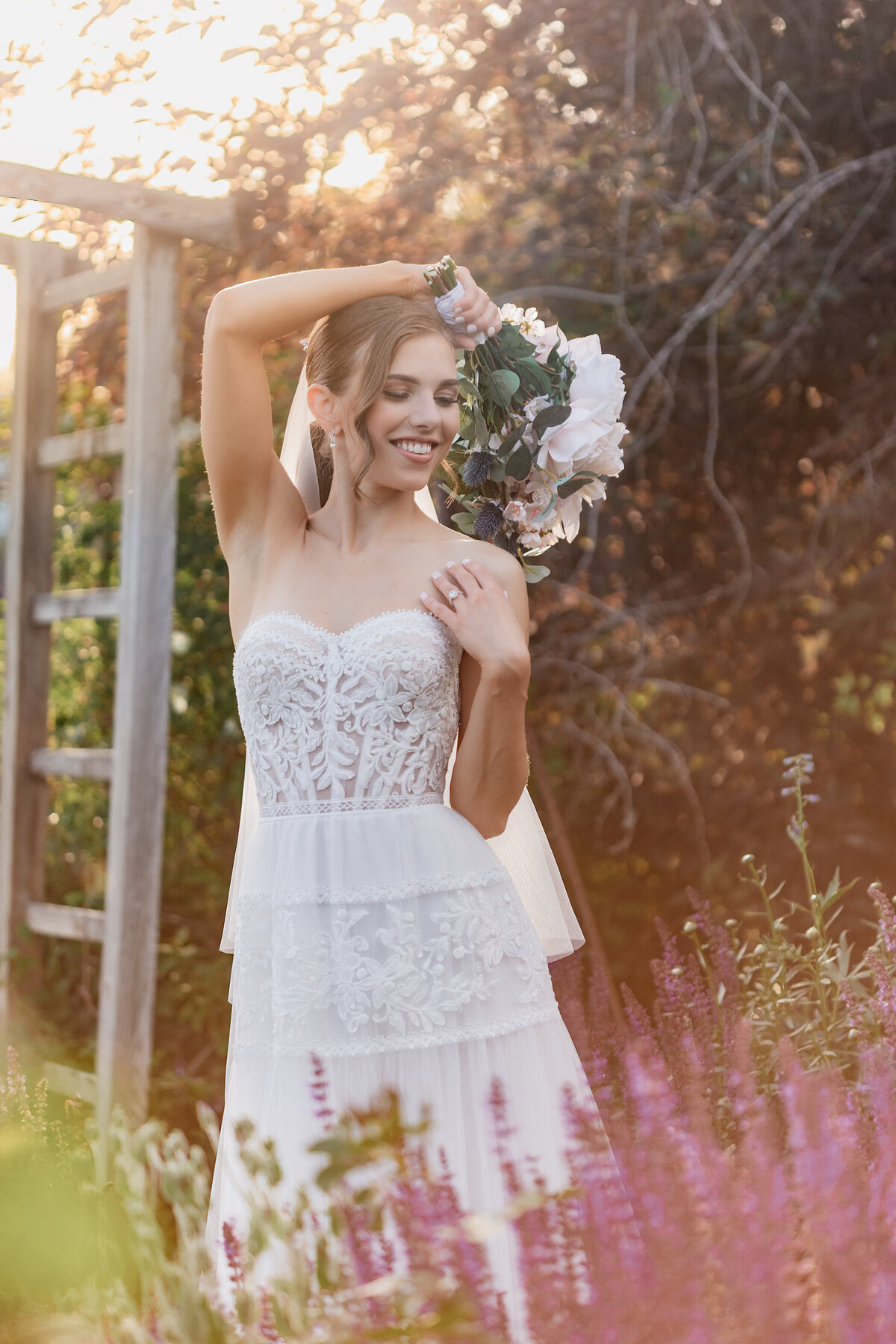 bridal-portrait-garden-golden-hour