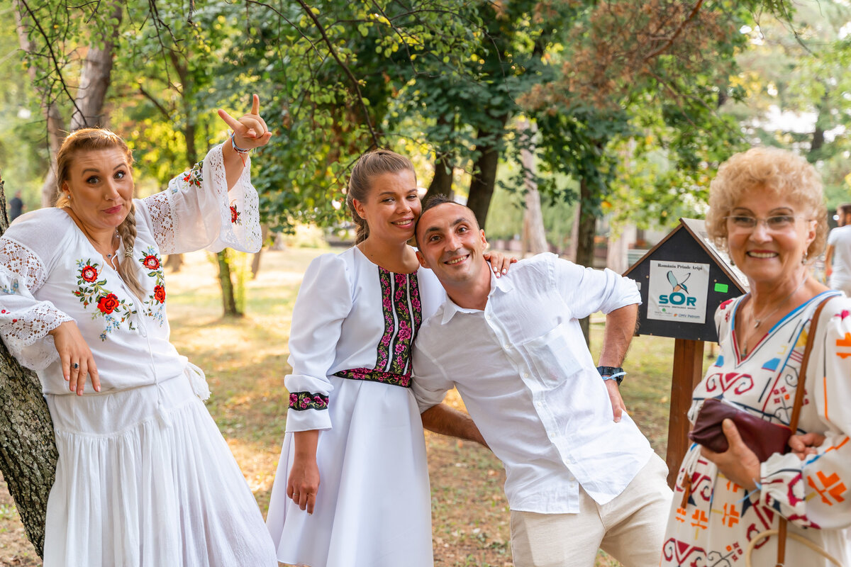 Ședință foto de botez în aer liber, Buzău