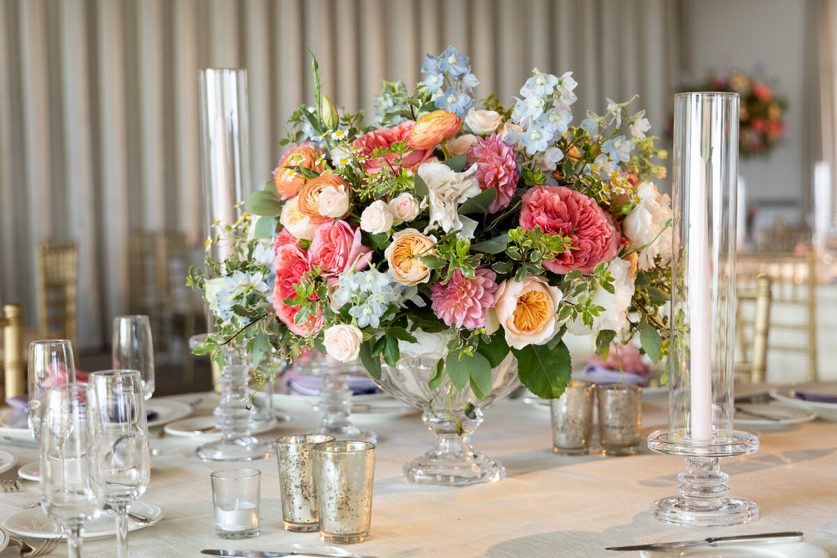 Center piece with candles