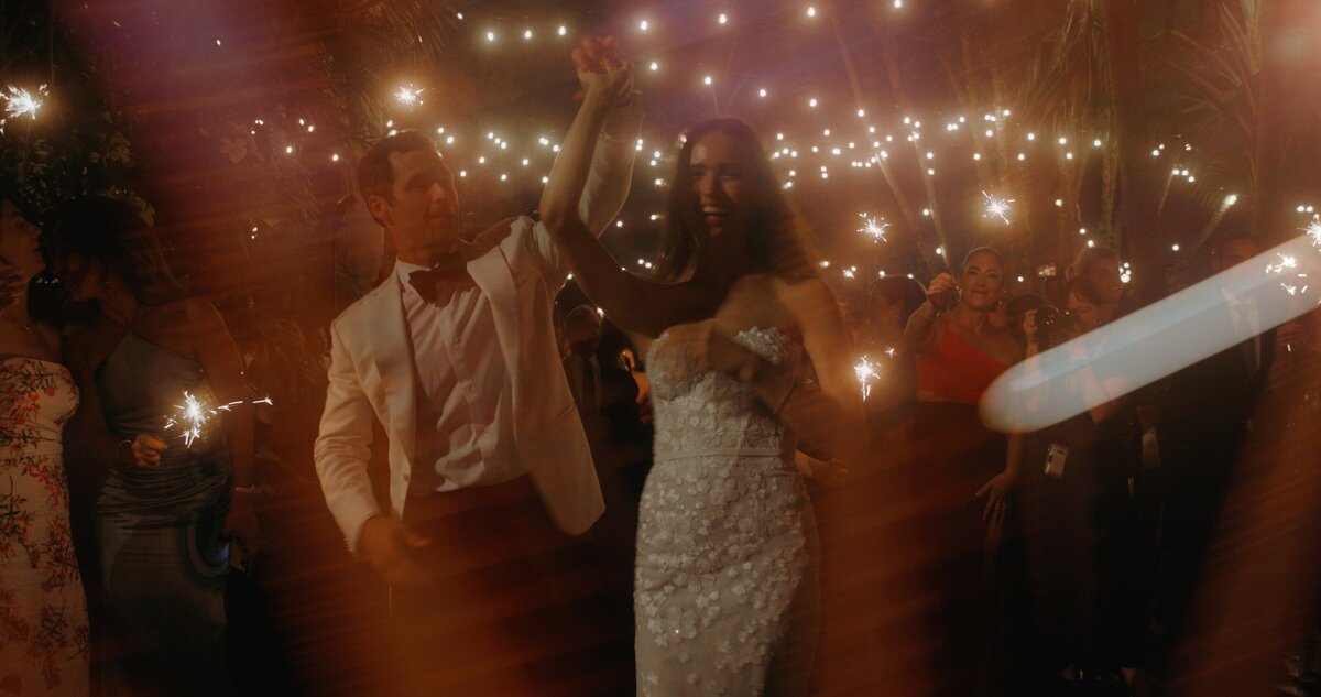 bride and groom dance at reception