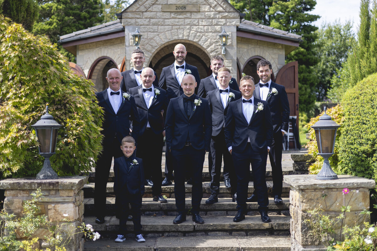 Groomsmen before the ceremony