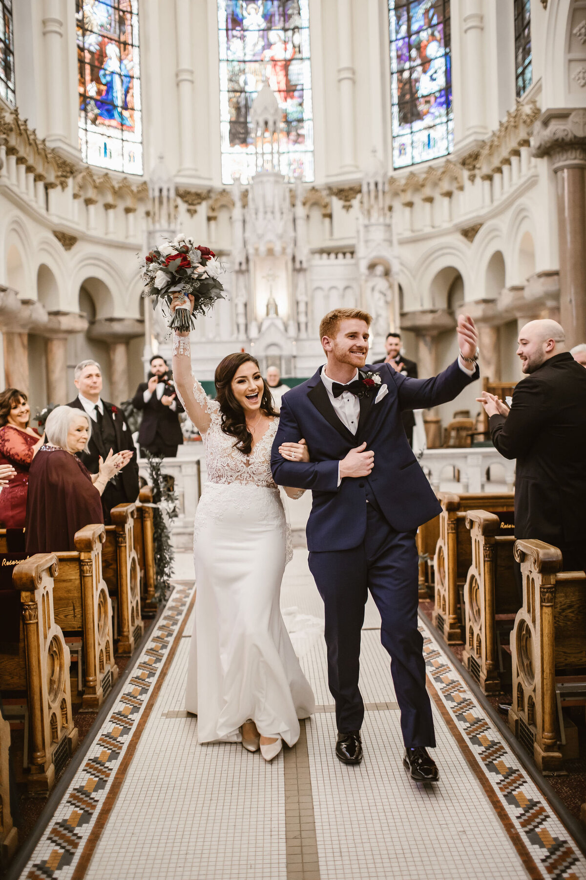 8 - Sacred Heart Catholic Church Wedding Recessional - Tampa Bay Wedding Planner