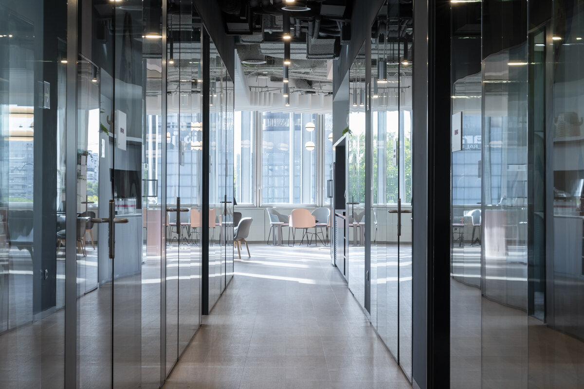 glass corridor London office