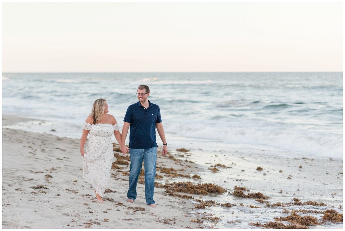 Melbourne Beach Florida Engagement Session Photos_0036