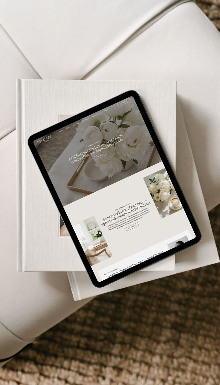 Mockup site web Elodie Amandine Creative