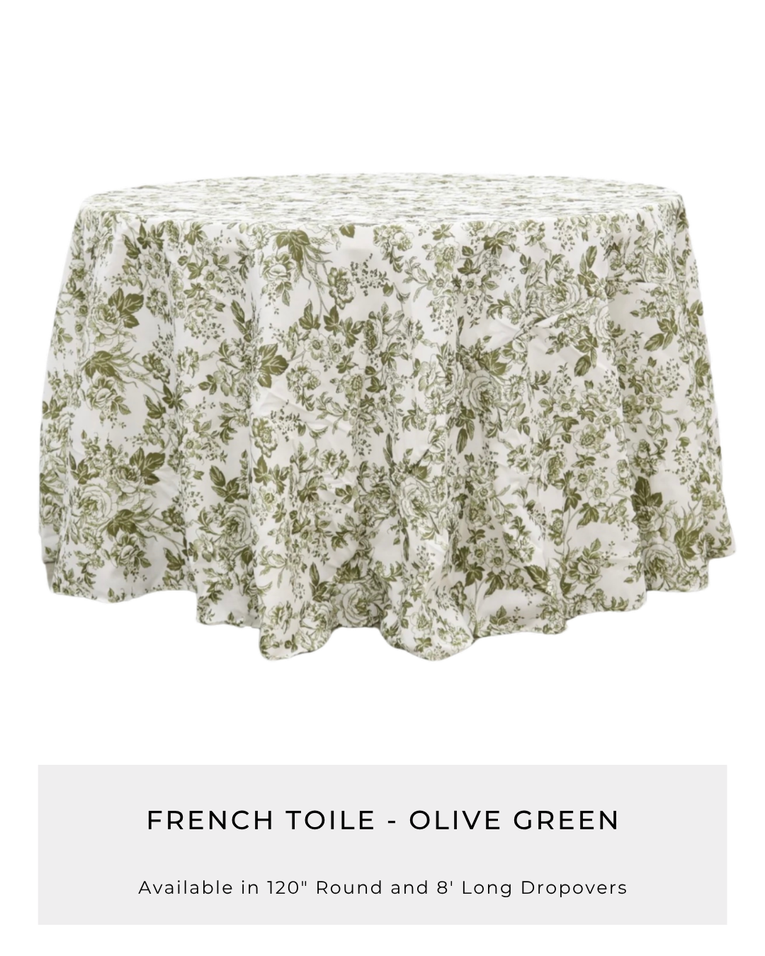 French Toile - Olive Green