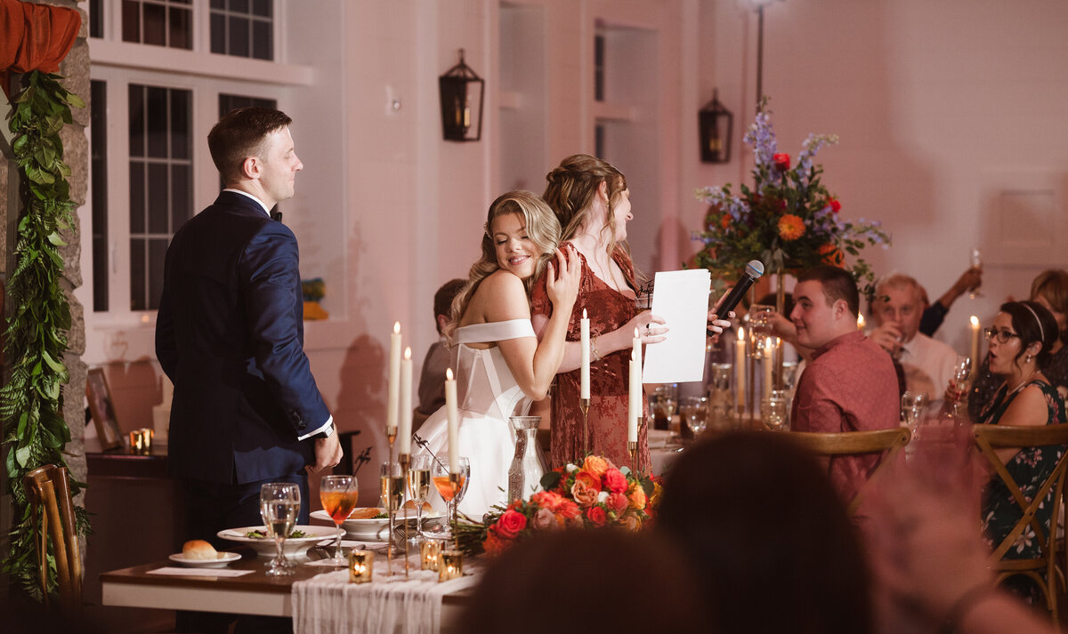 wedding reception candids at the inn at millrace pond nj