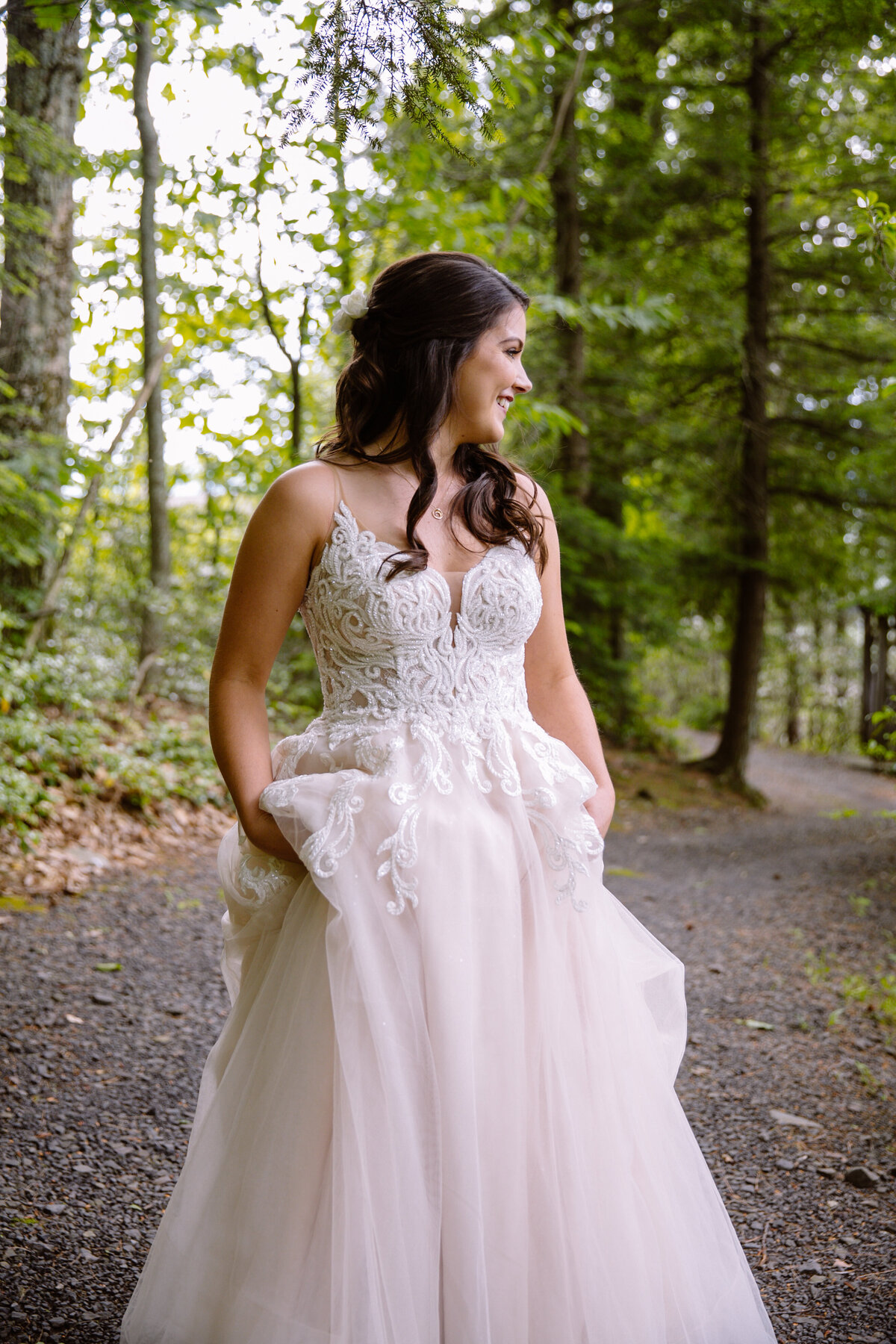 Catskills-NY-Onteora Mountain House-Wedding-Bridal Portrait-Kate Neal Photography.