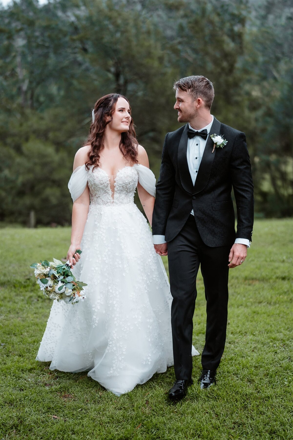 Capturing the timeless love and joy of a newlywed couple in their stunning wedding photoshoot.