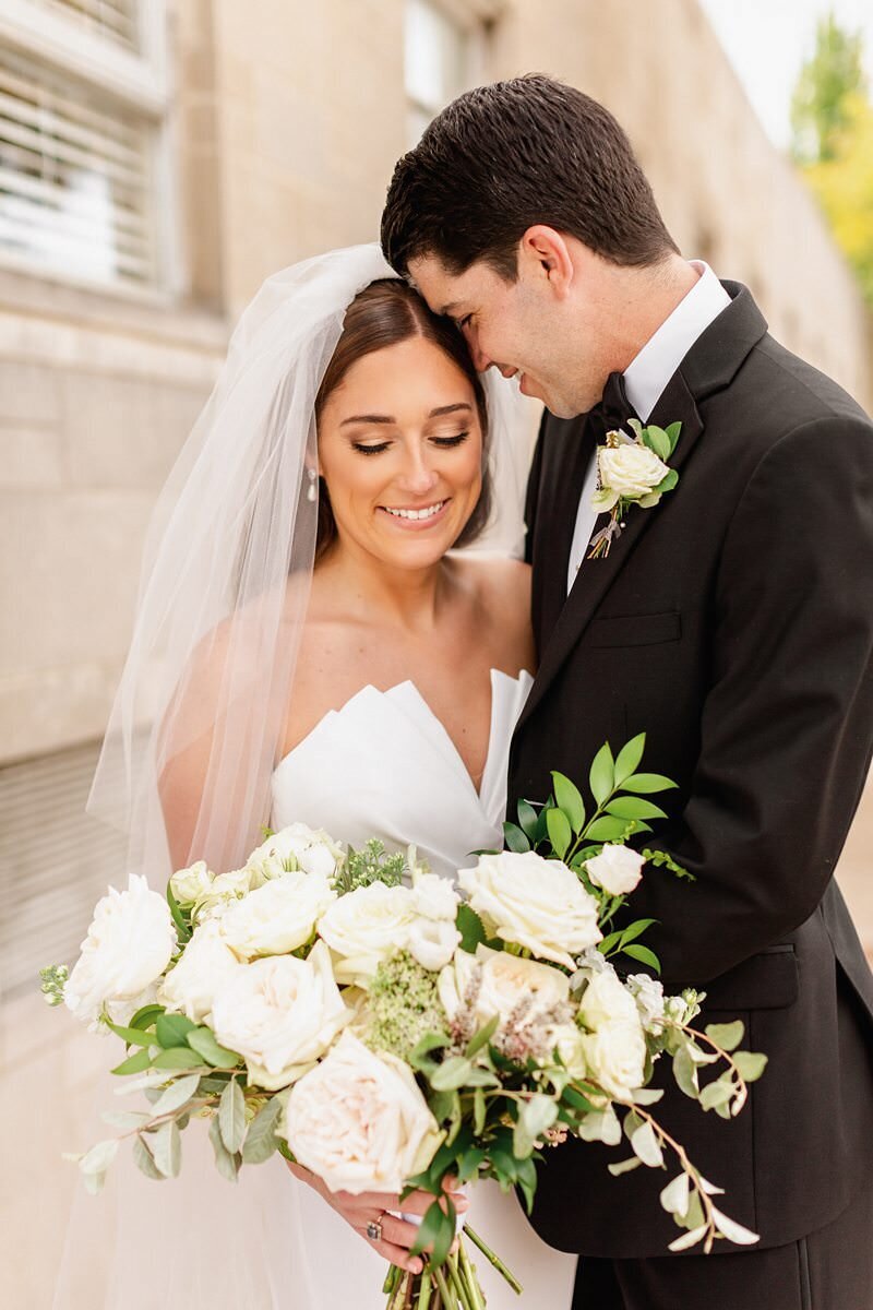 Classic Wedding at City Church of Evansville with Reception at ECC150