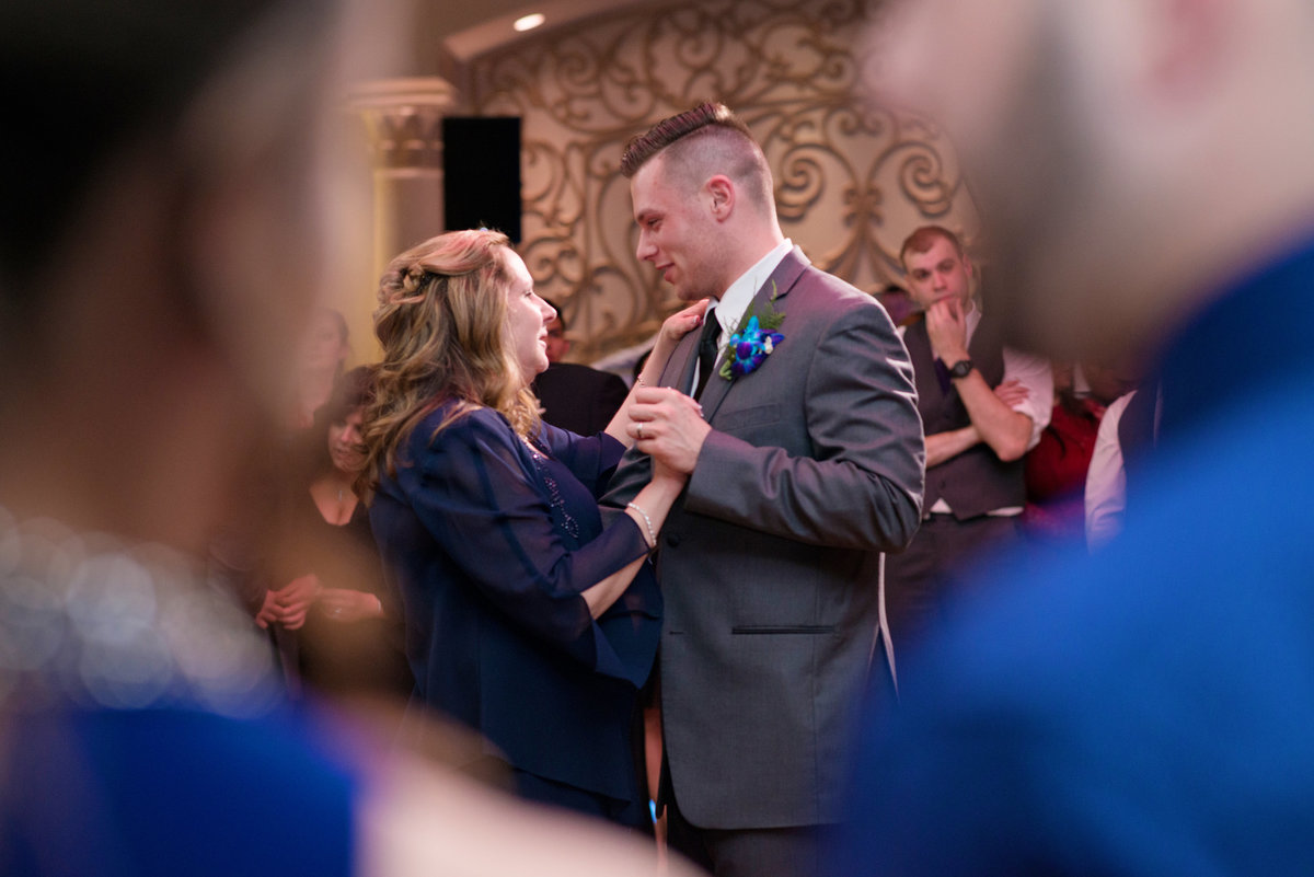 Mother and son dancing at Crest Hollow Country Club