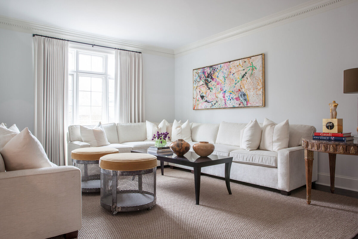 Buckhead Empty Nesters Great Room by Alpharetta Interior Designer Morse Design