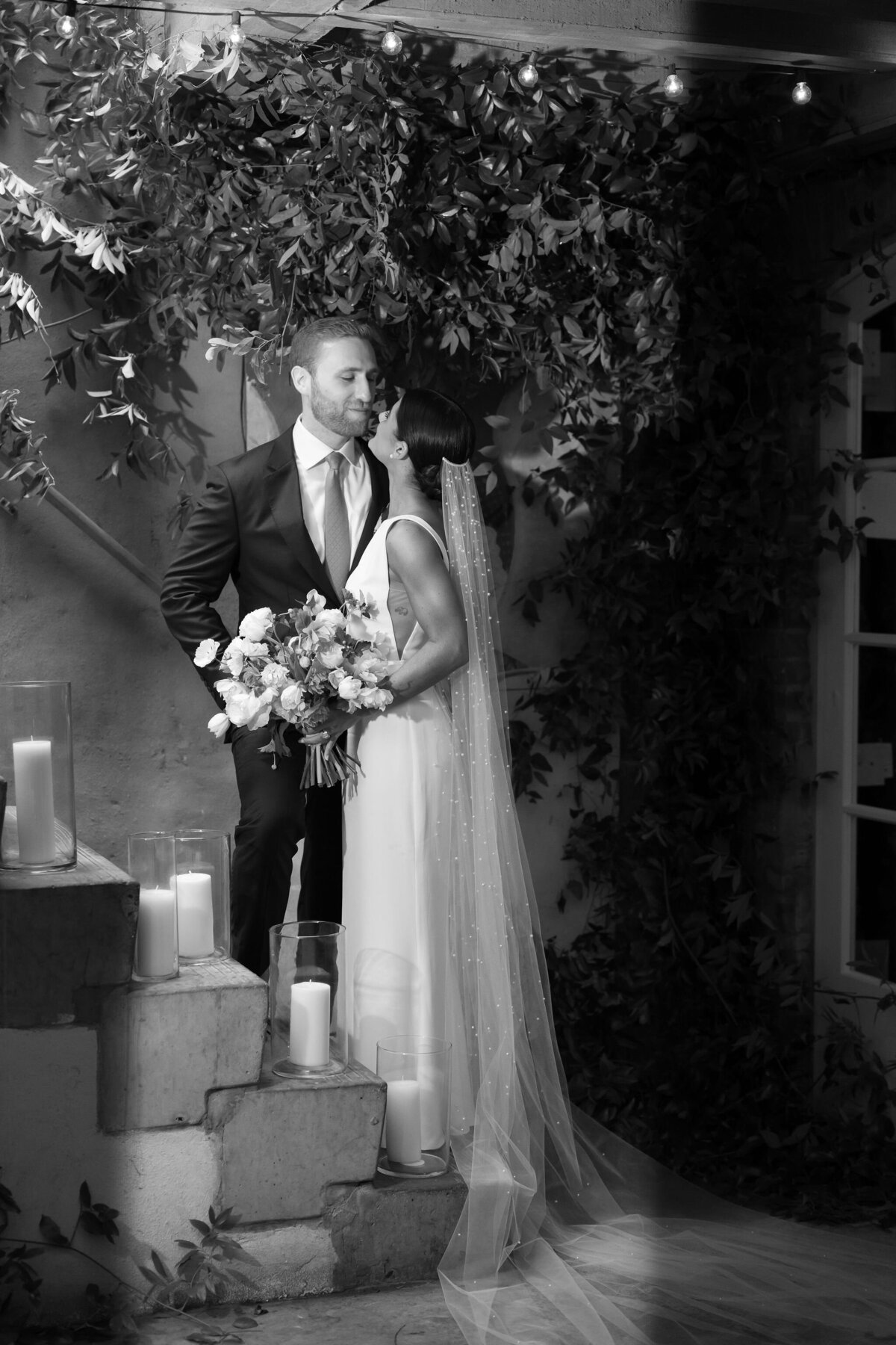 Bride & Groom Portrait by Lisa Blanche Photography