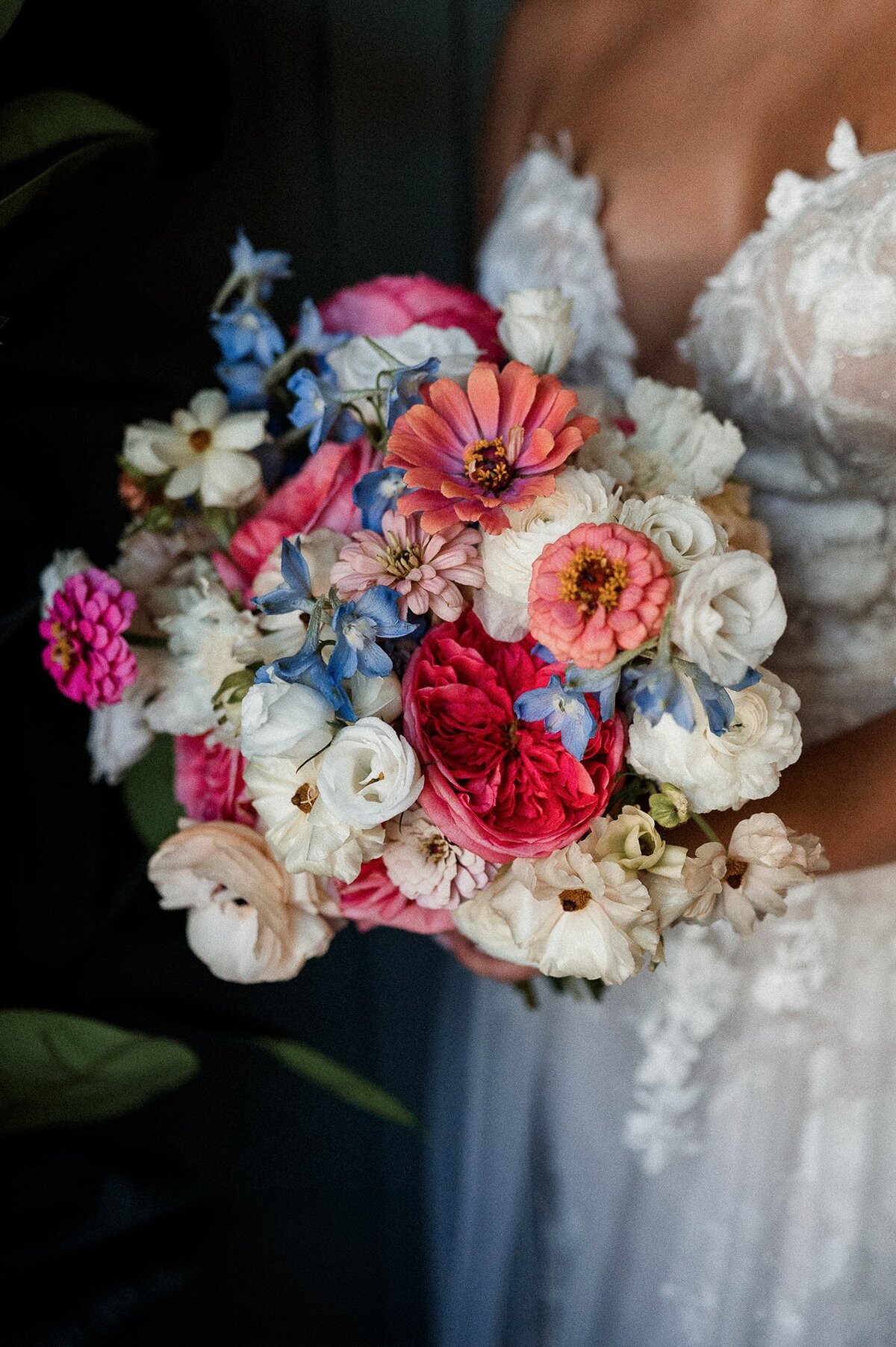 Colorful wedding bouquet