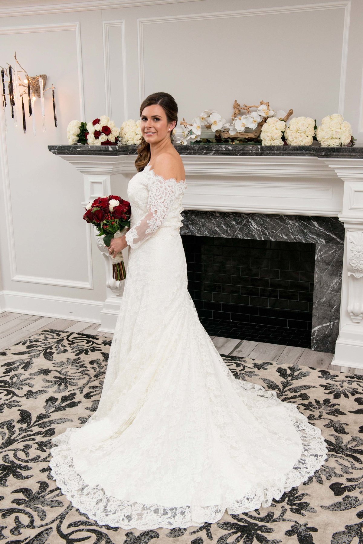 Bride photo at the bridal suite at The Inn at New Hyde Park