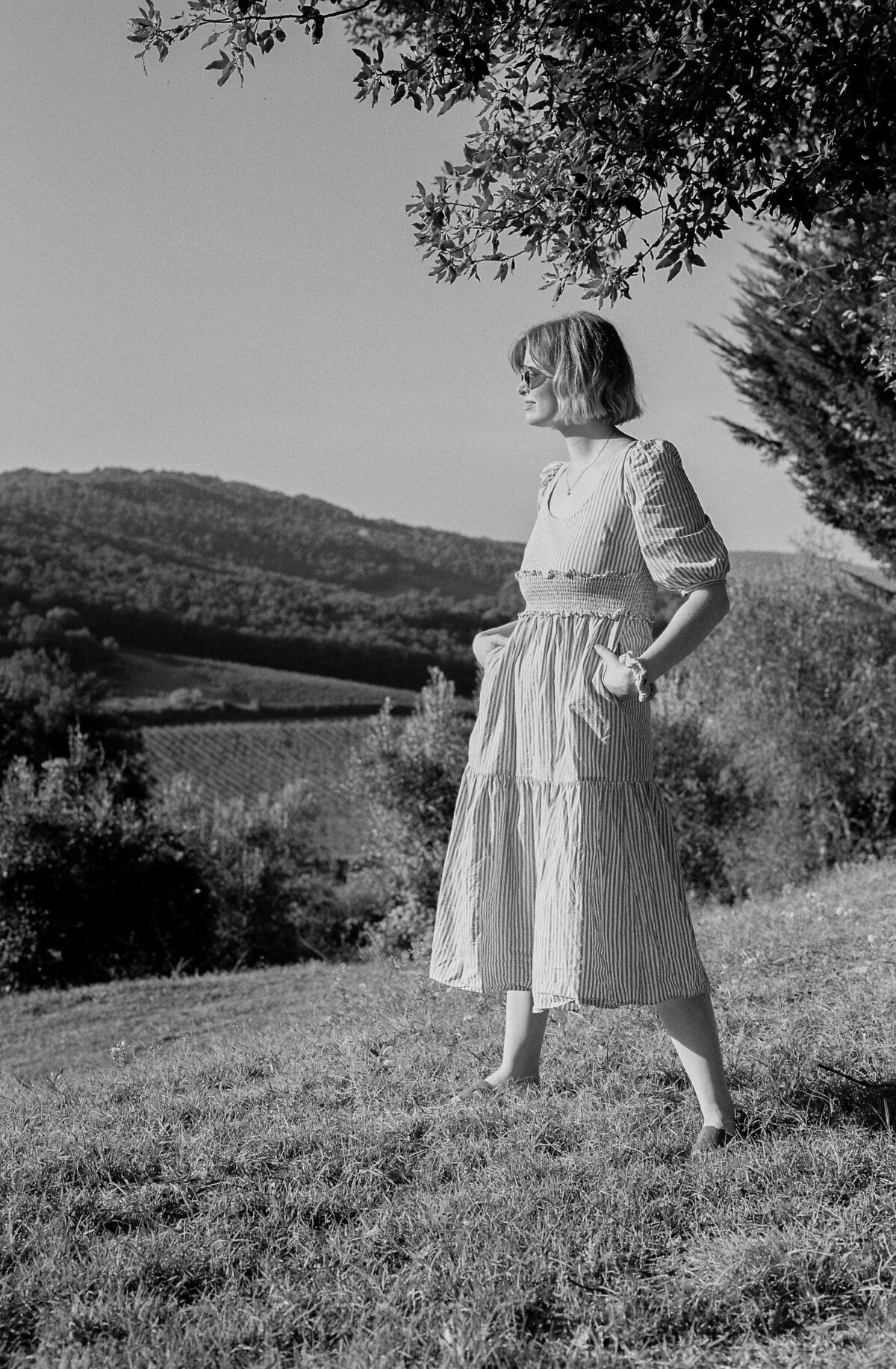 Laura Falkenburg in Tuscany, captured on 35mm film