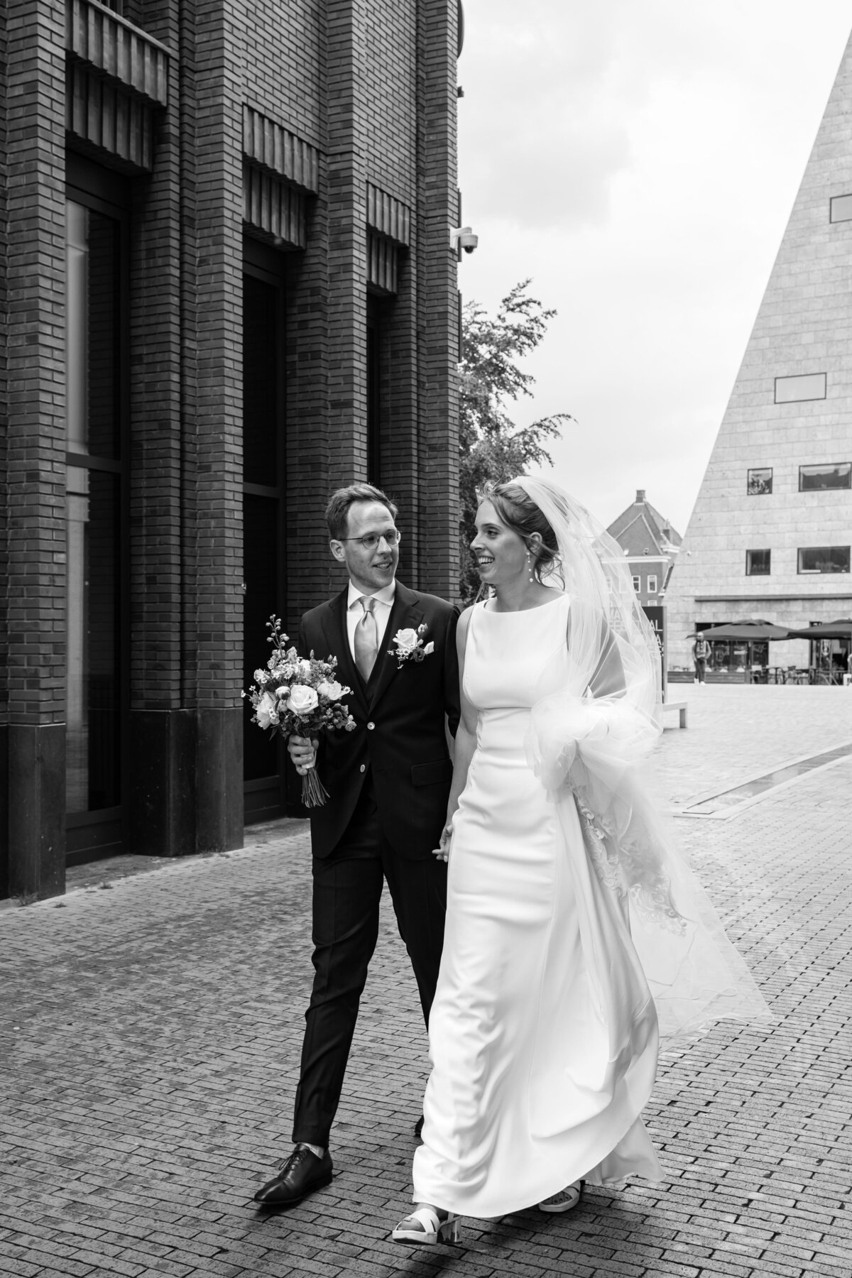 Trouwfoto's in de stad
