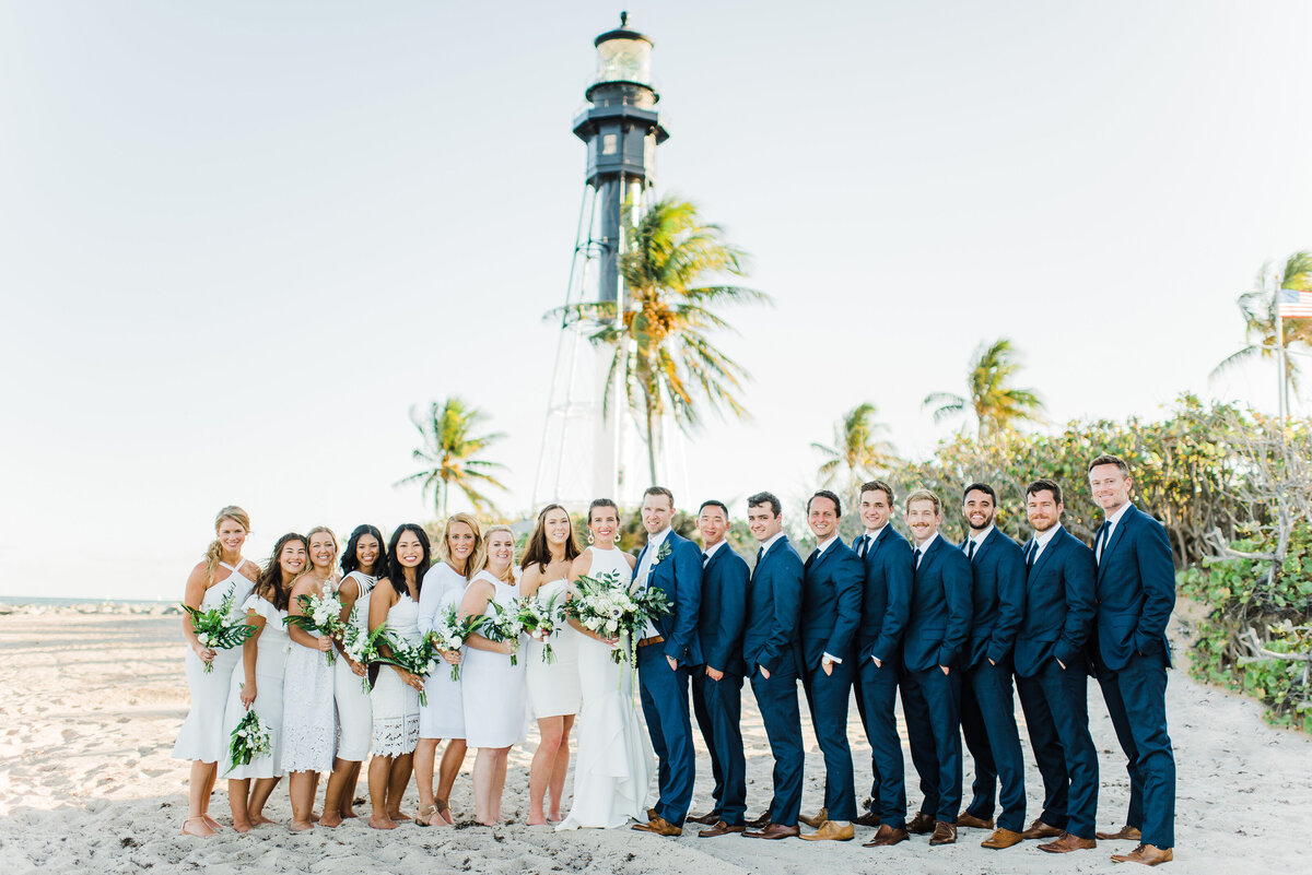Tropical Bride Party Inspiration - Beach Wedding Party
