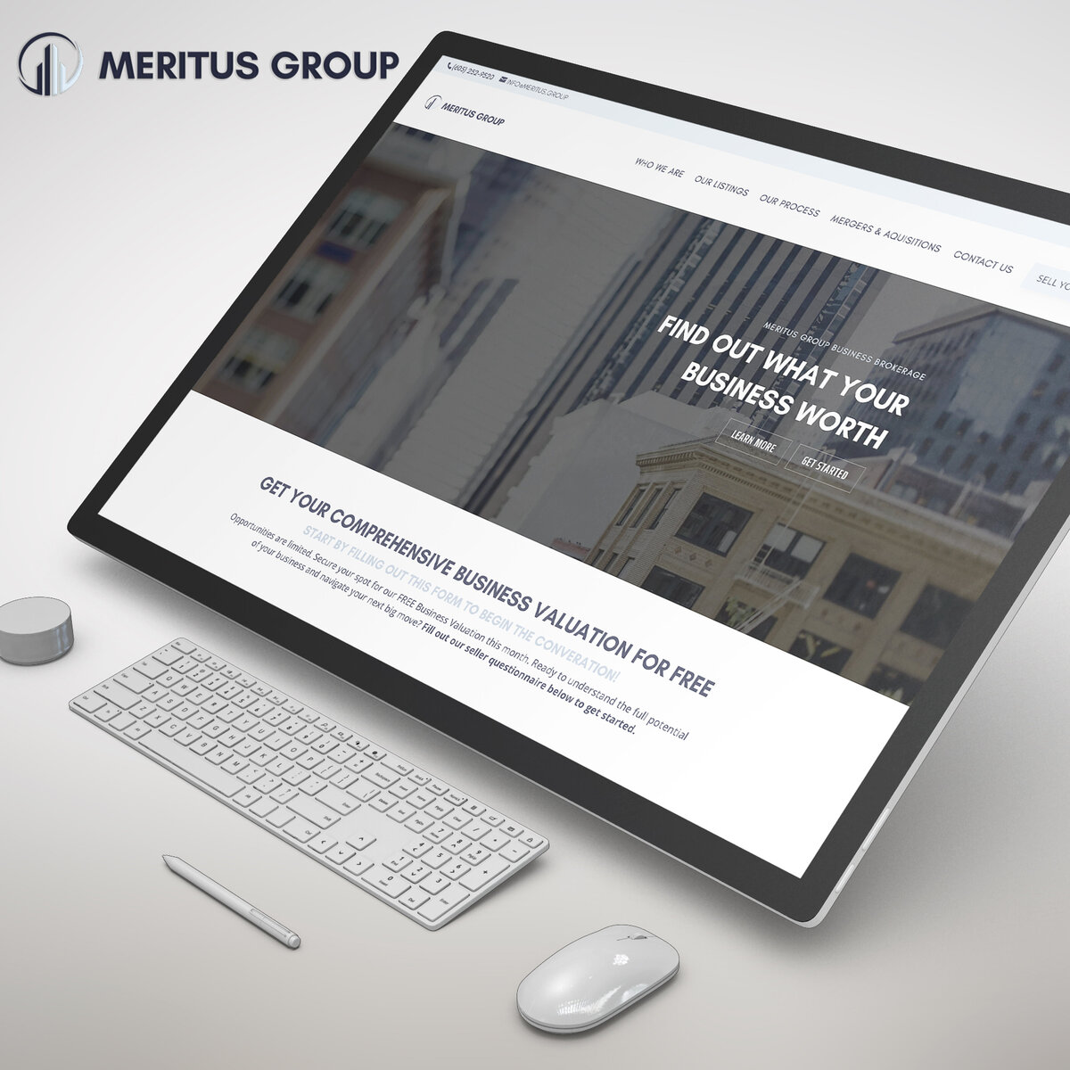 Lead the business brokerage sector with Meritus Group, powered by The Agency's superior web and branding services. Our customized approach ensures your brand stands out and speaks directly to your target market.