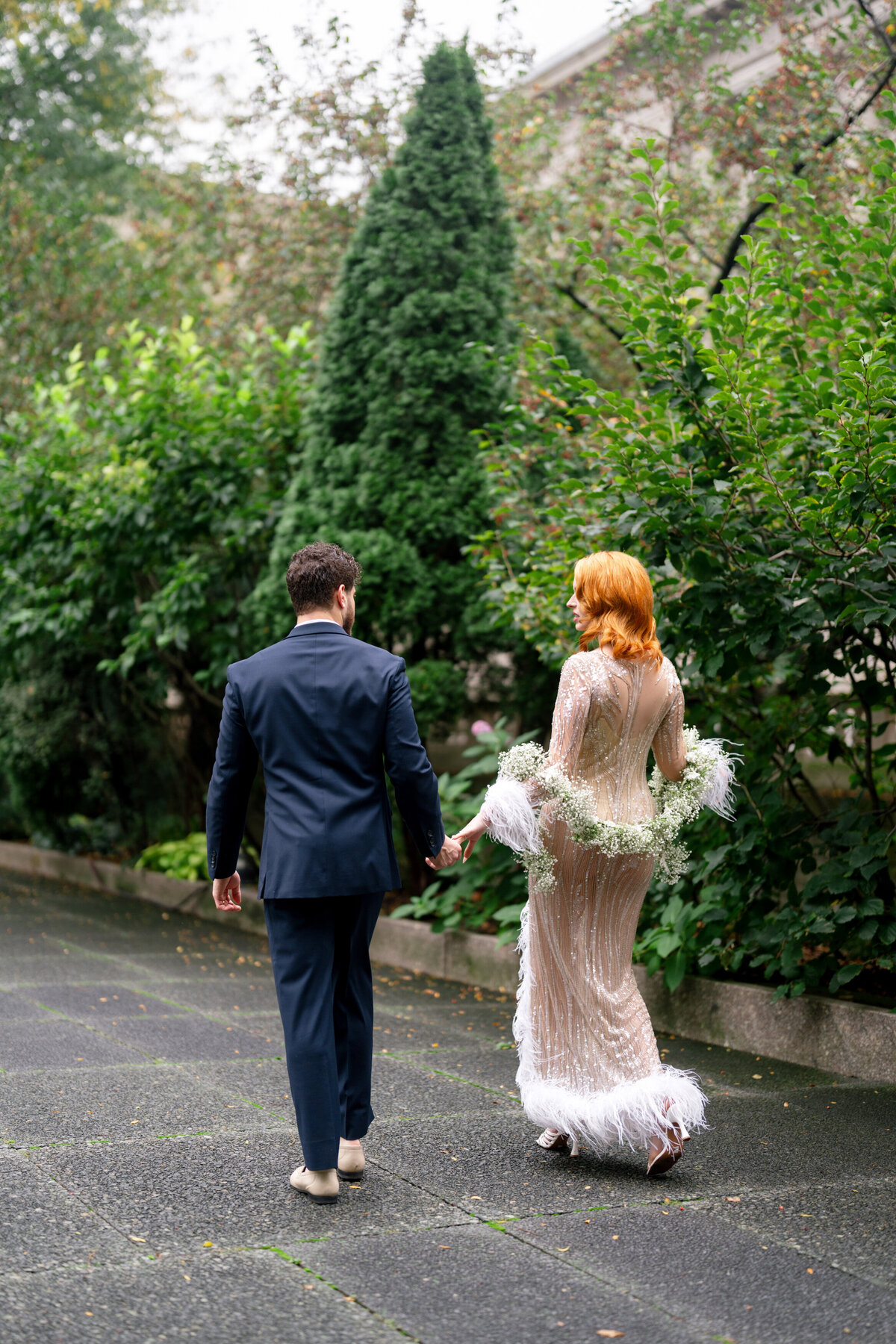 Berlez-Aspen-Avenue-Chicago-Wedding-Photographer-Glam-Atelier-Clair-De-Lune-Vintage-Bob-Mackie-Sheer-Beaded-Gown-Luxury-Engagement-Art-Institute-of-Chicago-South-Garden-17