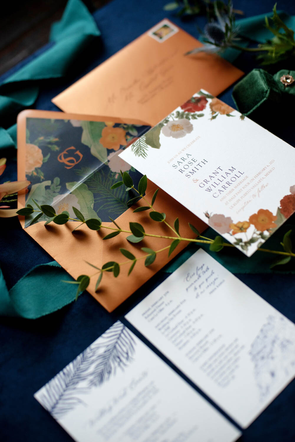 copper floral wedding invitation201215-145522