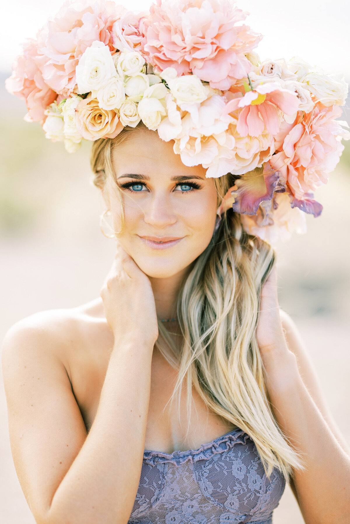 Floral Headpiece - Kristen Kay Photography - MyloFleur Florist-7544
