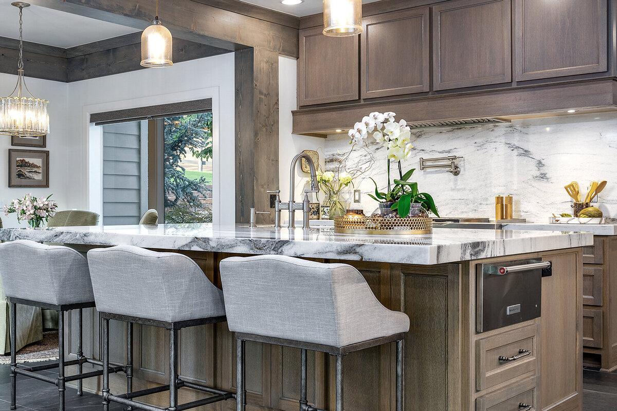 South Tulsa Remodel Boulevard Interiors Kitchen White Oak Cabinets Professional Range