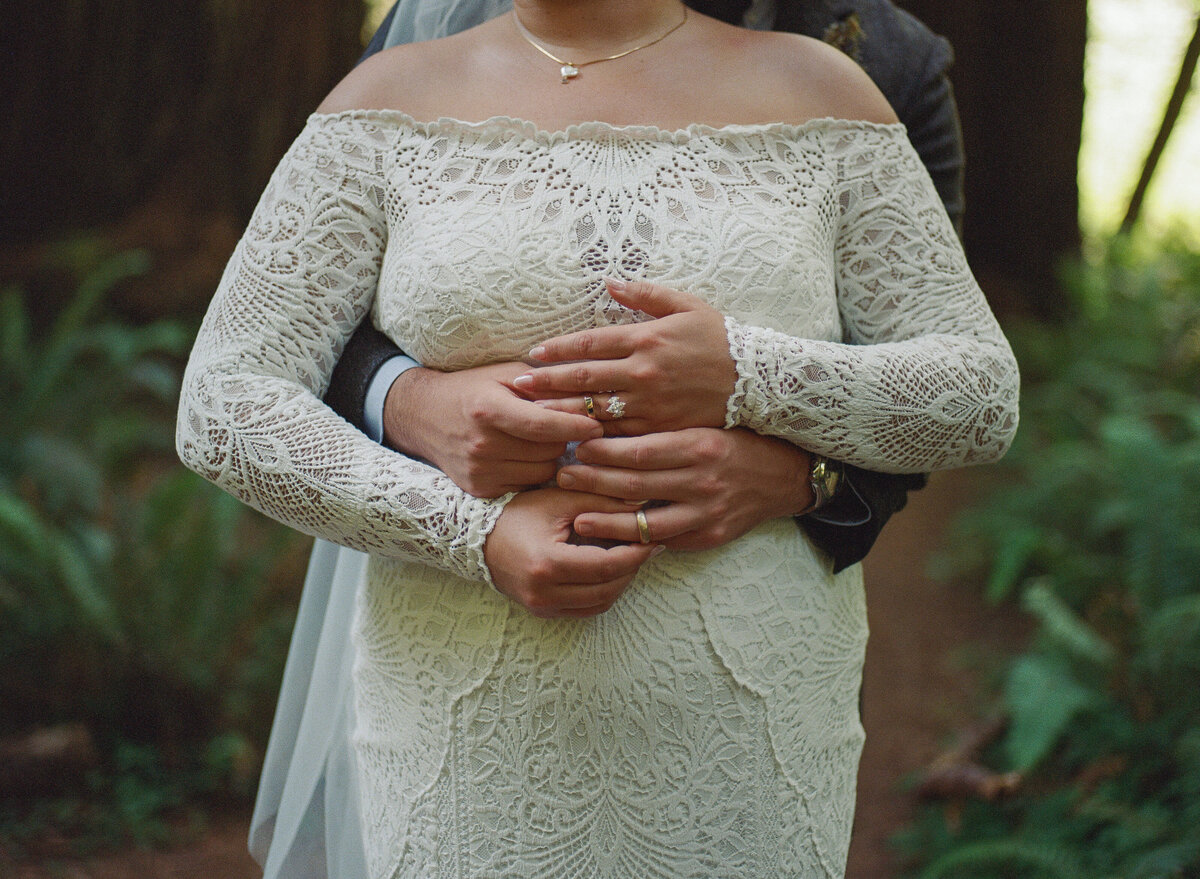 Elopement in the Redwoods Forest in California