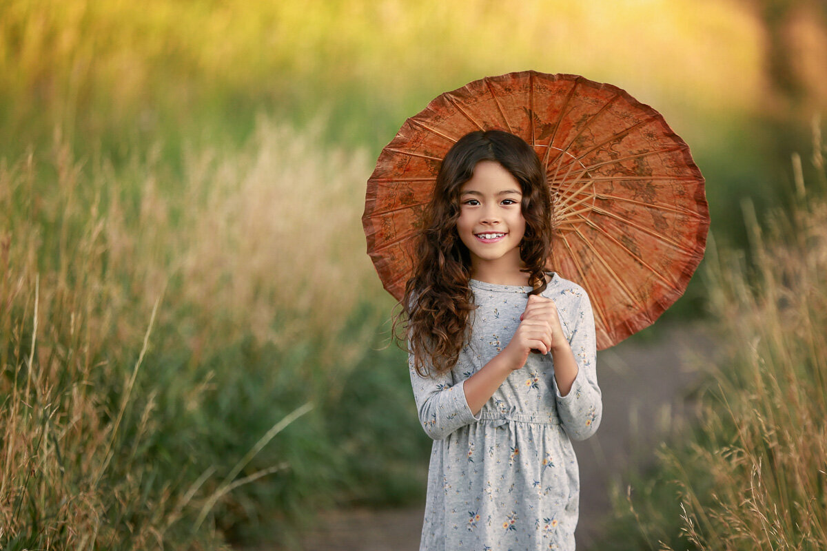 Girl with umbrella_Vancouver photo session