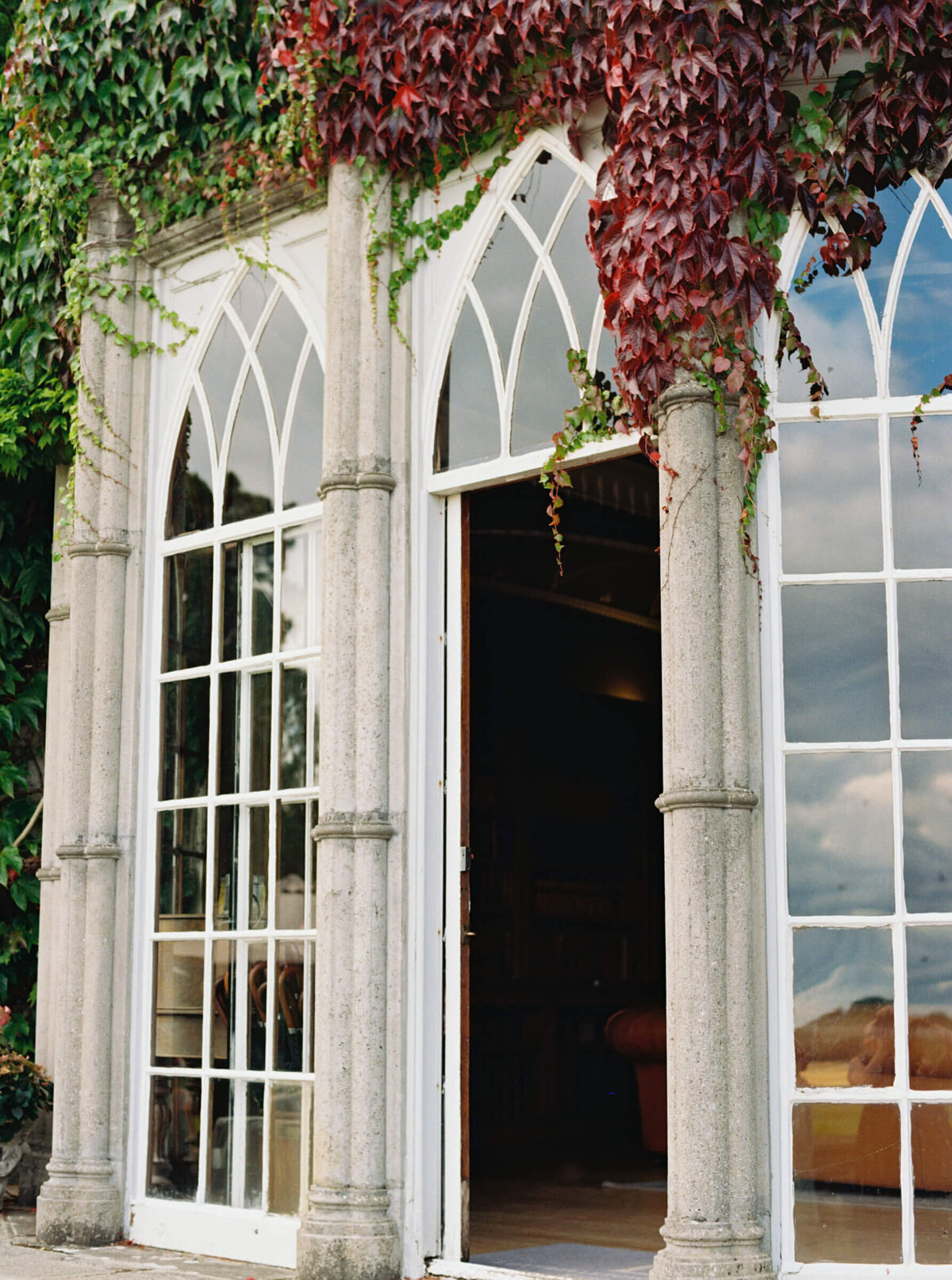 A wedding photo of the wedding venue  Luttrellstown Castle