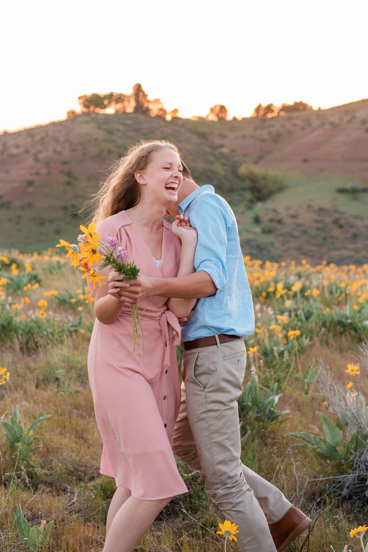 S and A Engagement Session Wildflowers-42