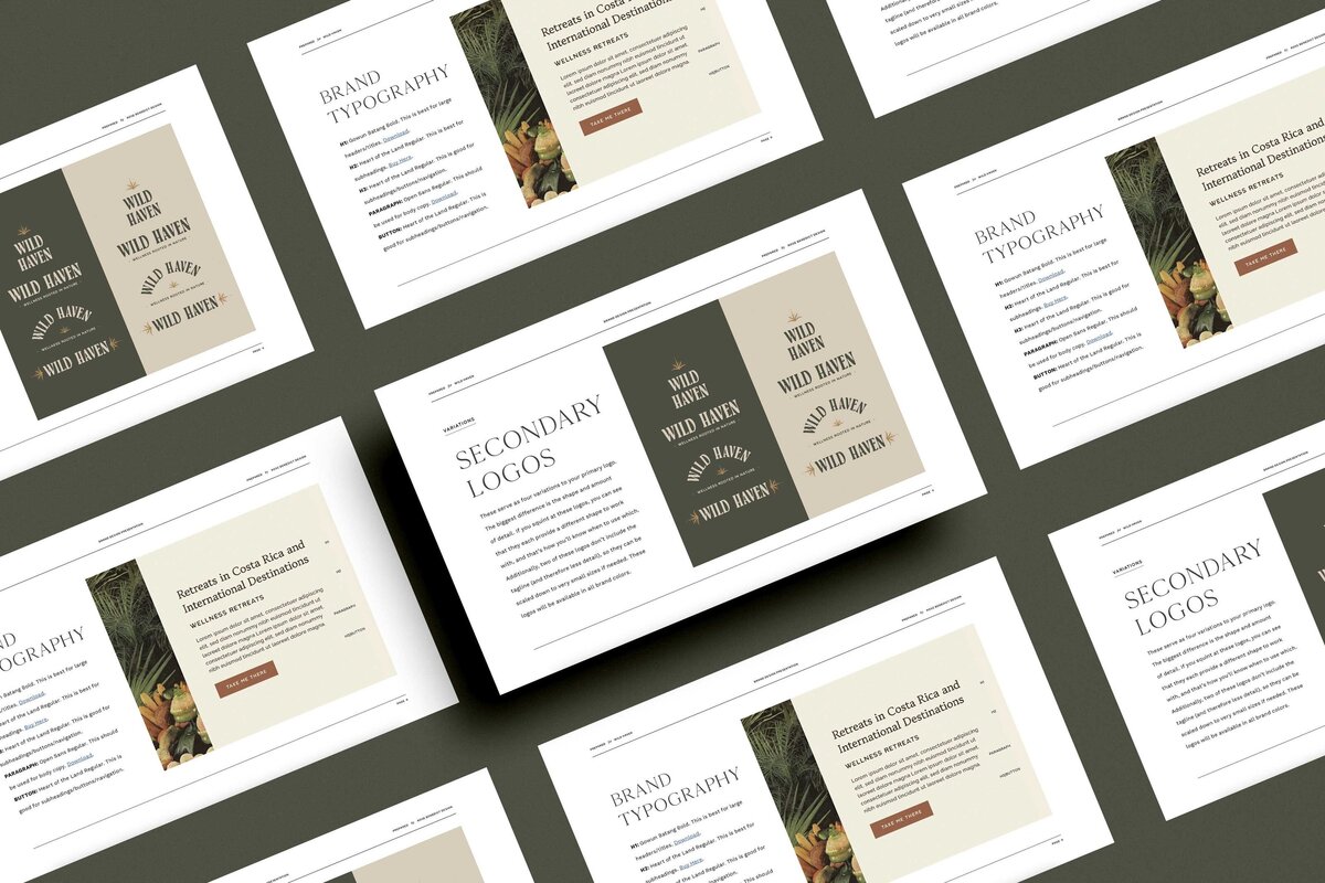 Brand guidelines PDF mockup