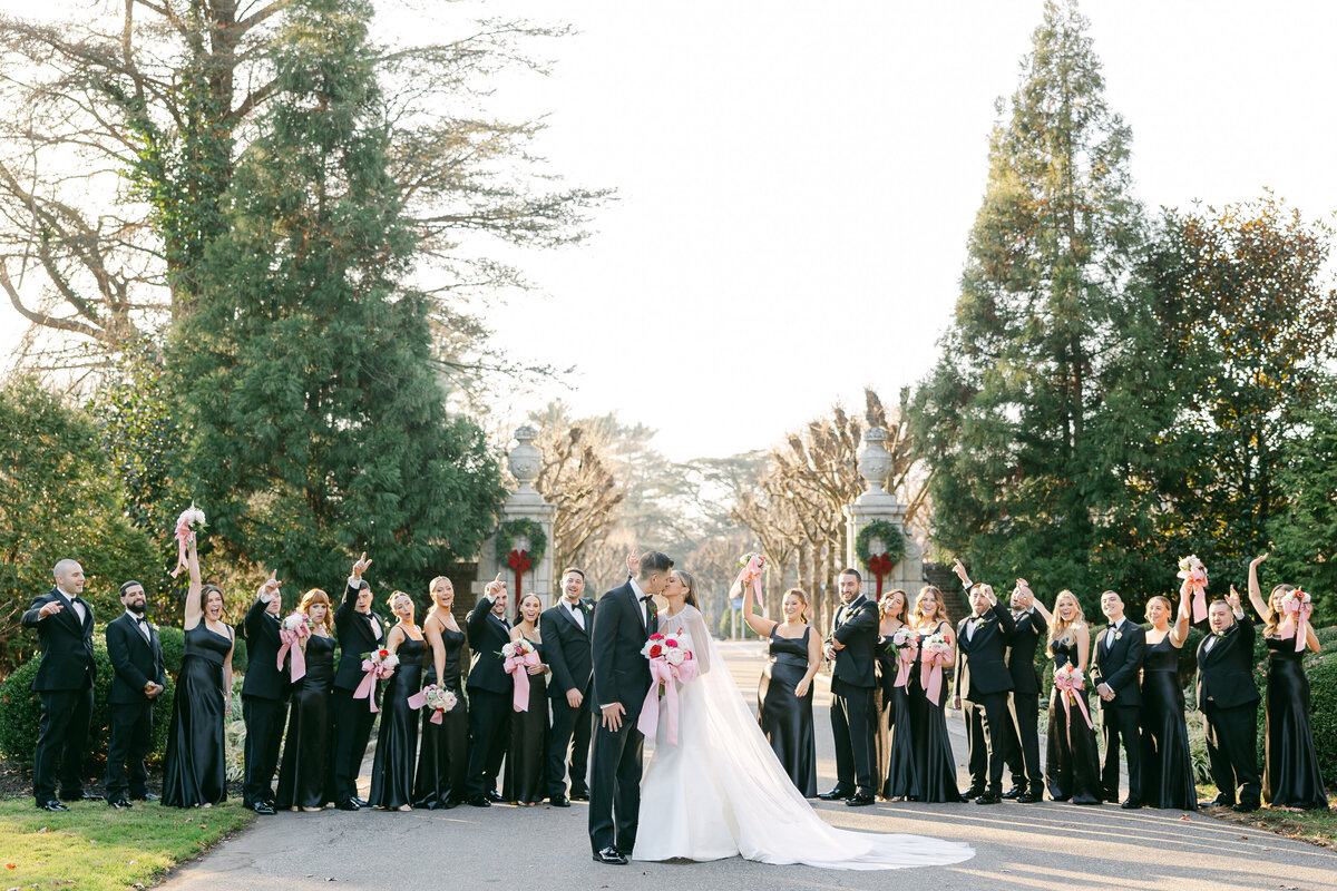 Bridal Party Photo Ideas for large groups, NYIT Mansion Wedding Photography, NY Fine Art Editorial Wedding Photographer, Top Long Island Wedding Photographers, NY Mansion Wedding Photos, Oyster Bay Wedding Photographer, Old Westbury Event Photographer